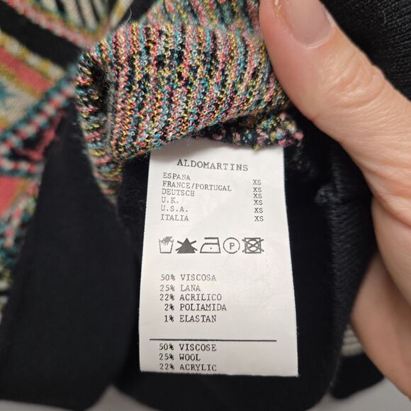 AldoMartins Anthropologie Teodora Abstract Pullover Sweater sz XS Artsy Tribal - Picture 8 of 11